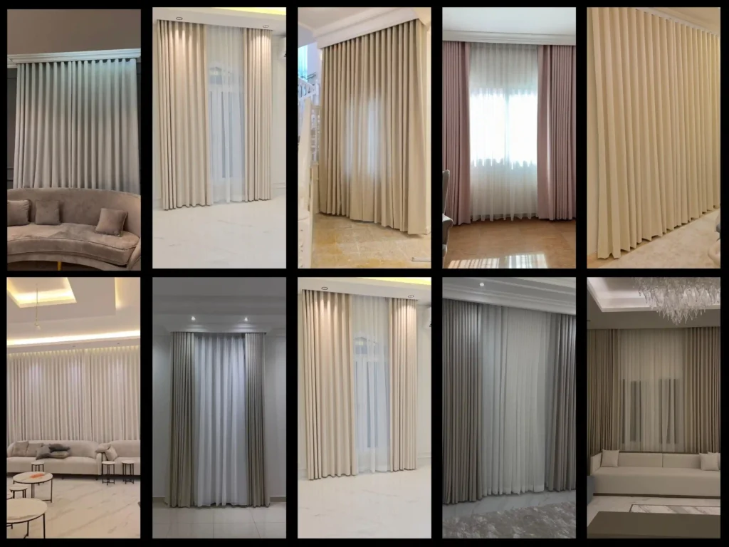 Curtain installation Qatar by Royal Carpet Curtain Doha – custom luxury curtains and blackout curtain fitting